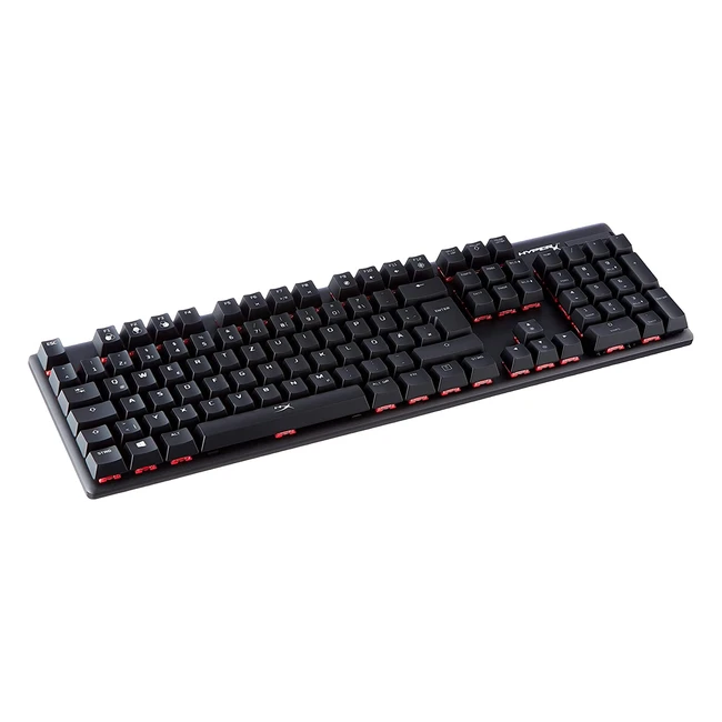 HyperX Alloy Origins RGB Gaming Tastatur QWERTZ - Mechanisch, HyperX Red Switches, Aluminiumgehäuse, kompakt, USB-C, RGB-Beleuchtung