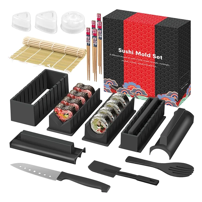 Kit Sushi Skyser Complet 17 Pices - Moules Cuillre  Riz Couteau  Sushi