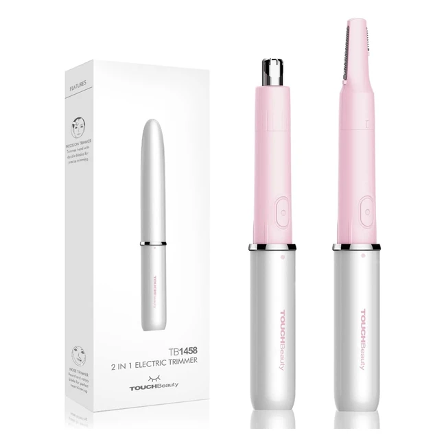 Tondeuse électrique 2 en 1 pour sourcils, oreilles et nez - TouchBeauty AG1458