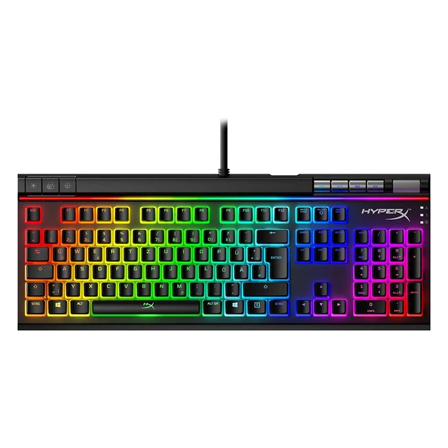 HyperX Alloy Elite 2 - Mechanische Gaming-Tastatur mit Software-Steuerung RGB-B