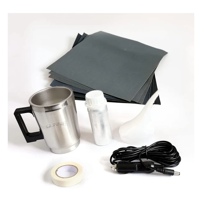 Kit de polissage de phares de voiture Qunnie - Élimine efficacement les rayures, jaunissement et flou - Répare et protège les projecteurs - Chauffage rapide et atomisation efficace