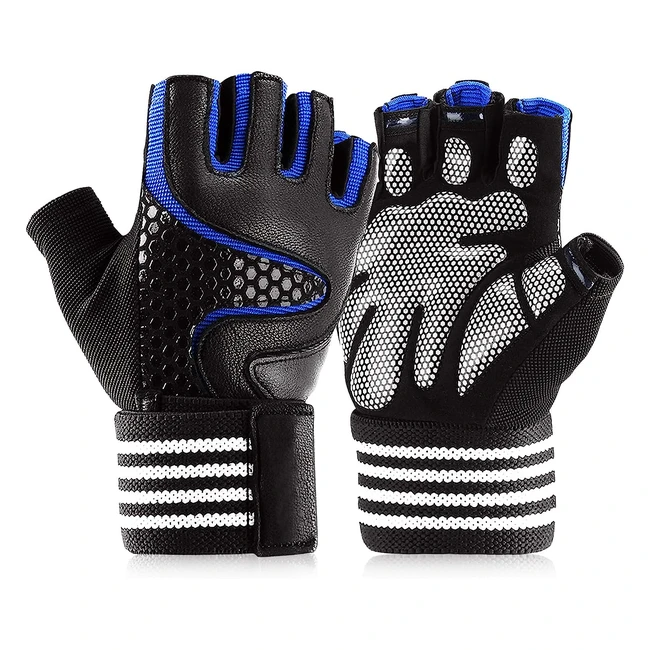 Gants Fitness Antidérapants avec Soutien au Poignet - Protection de la Paume - Respirants pour Gymnastique et Musculation