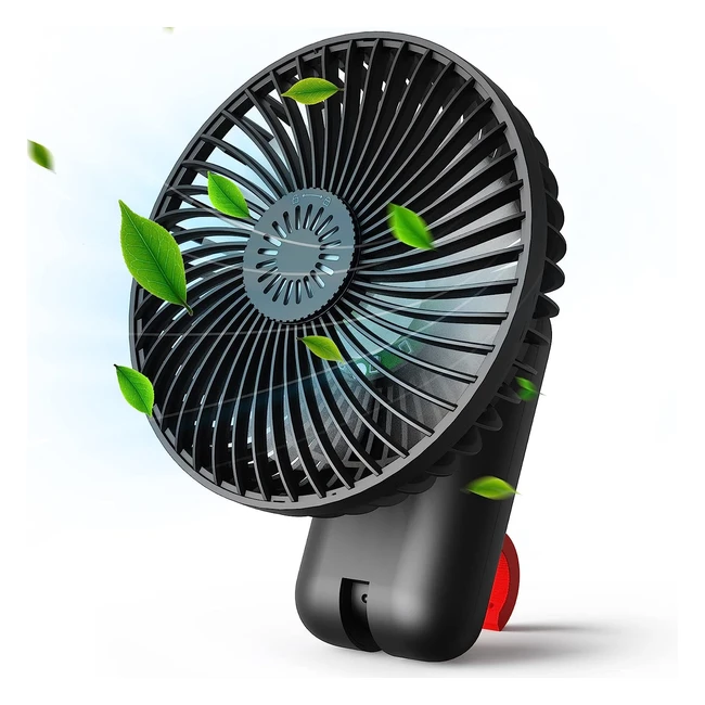 Ventilateur USB Portable Conopu - 3 Vitesses, Lumière LED, Banque d'Alimentation - Idéal pour Maison, Bureau et Tente