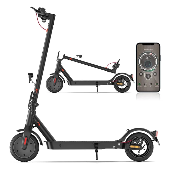 E-Scooter ABE Elektroroller 120kg Belastbarkeit 30km Reichweite LED 20km/h 350W Motor 8,5 Zoll Wabenreifen Dual-Bremssystem für Erwachsene