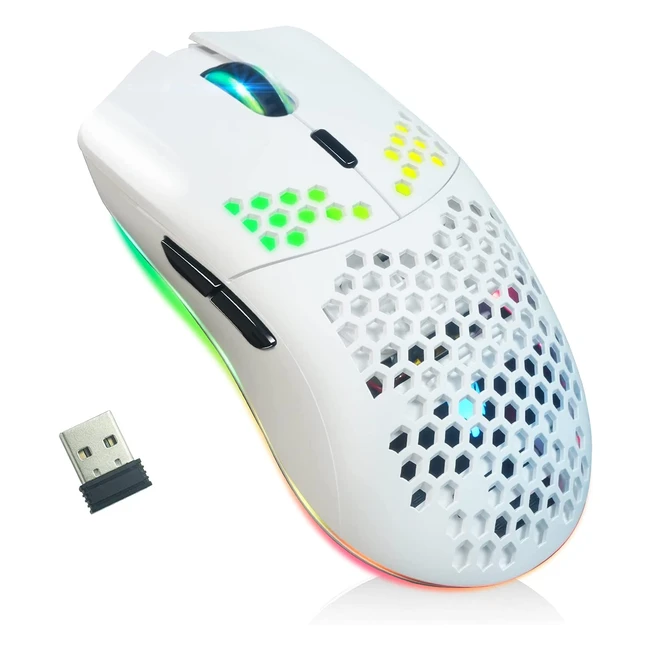 Mouse da gaming wireless Guscio a Nido d'Ape11 RGB Chroma 3400 DPI - Risparmio Energetico