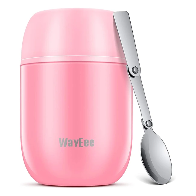 Boîte alimentaire isotherme double couche en acier inoxydable pour repas chauds - 450ml