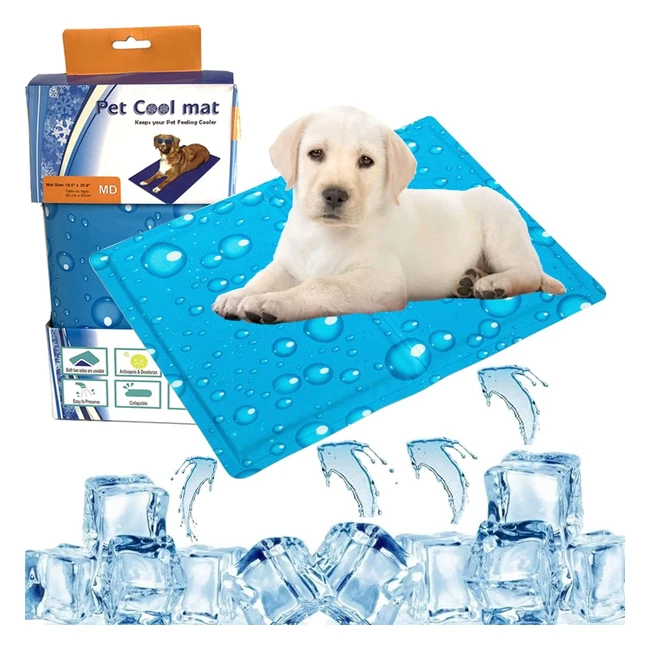 Tappetino refrigerante per cani - Cuscinetto in gel di seta non tossici per mantenere fresco il tuo animale domestico