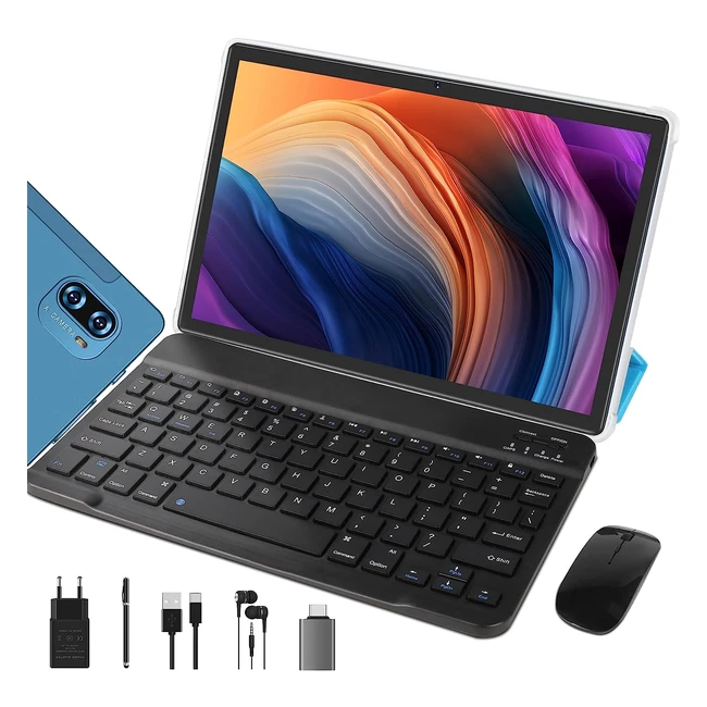 Tablette tactile 10 pouces 5G WiFi 8 curs 20 GHz 4 Go RAM 64 Go ROM TF 1TB Android 11 Bluetooth 5.0