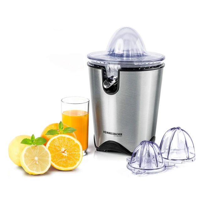 Rommelsbacher ZP 60E Citrus Juicer - Kraftvoller  leiser Motor Edelstahl-Sieb