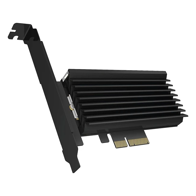 ICY BOX PCIe Adapter fr M2 NVMe SSD LED-Beleuchtung M-Key 2230-2280 Schwar