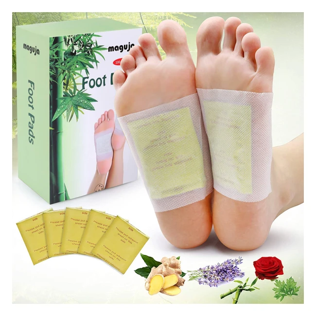 Parches Detox Pies Maguja 100 - Desintoxica y Relaja con Vinagre de Bambú