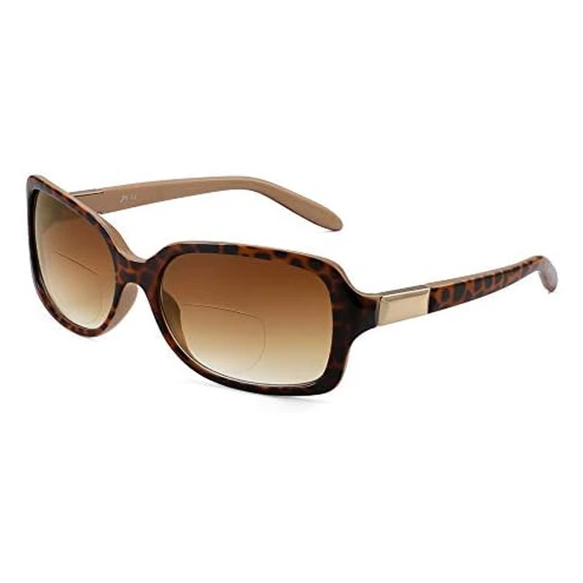 JM Classic Bifocal Reading Glasses - Stylish Square Gradient Sunglasses for Women (#ZTPT0062-C3350)