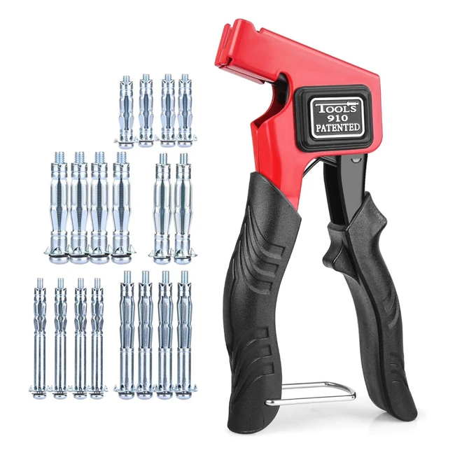 Kit Cheville Molly avec Pince Paick - Outil de Fixation en Métal pour Mur Creux - Vis Molly Résistantes à la Rouille et à la Corrosion