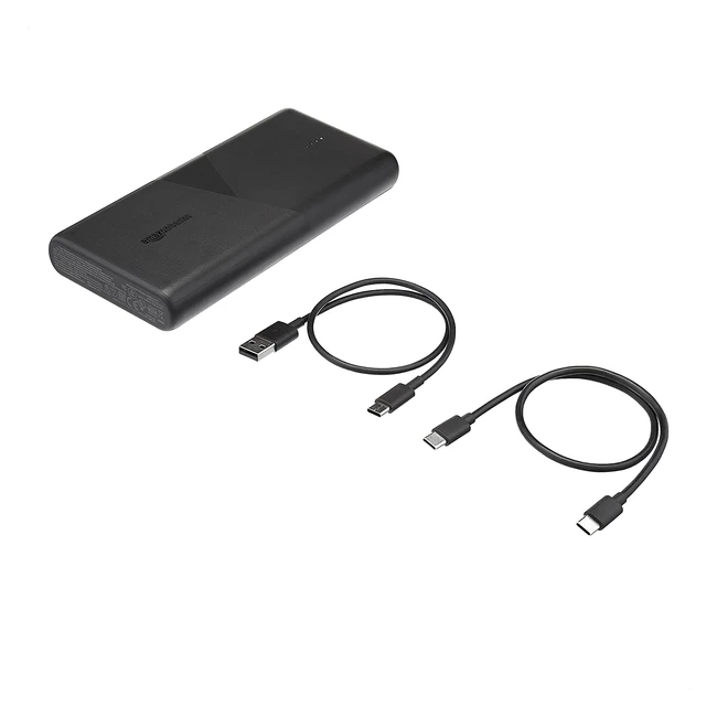 Amazon Basics USB C Powerbank 45W für Laptops, USB A Port 12W, 26800mAh - Laden Sie Ihr Gerät 7x schneller auf