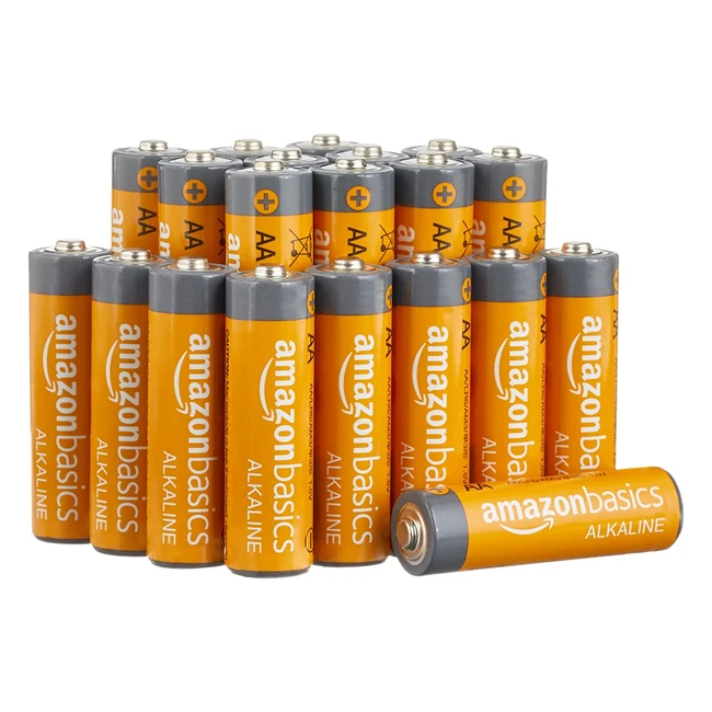 Amazon Basics Alkaline Performance Batteries - Langlebigkeit für energieintensive Geräte