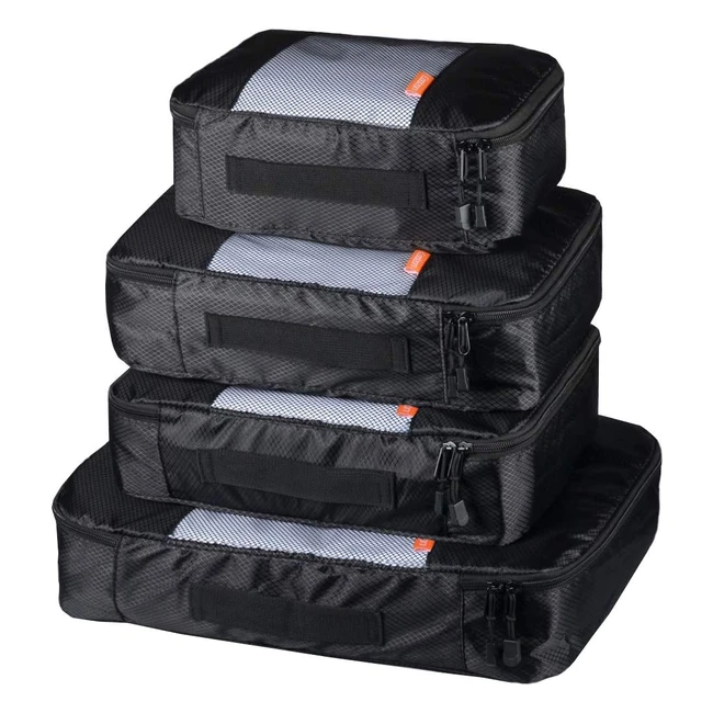 Coolzon Packing Cube - Organizer da viaggio per valigie con compressione per sca