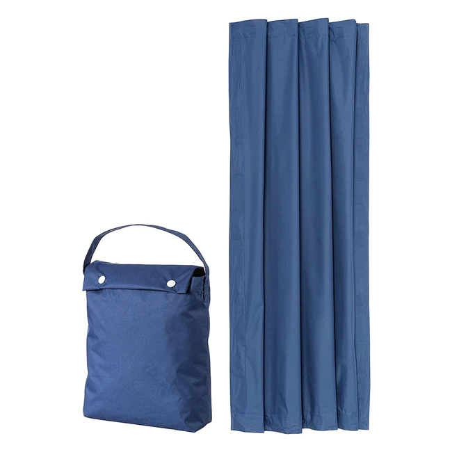 Amazon Basics Navy Blue Portable Blackout Curtain with Suction Cups - Blocks Sunlight, Reduces Noise, and Ensures Privacy