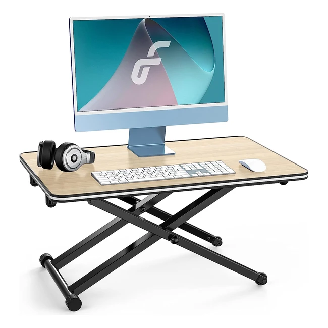 Convertidor de escritorio de pie Fenge 26653cm - Amarillo | Altura ajustable y diseño ergonómico