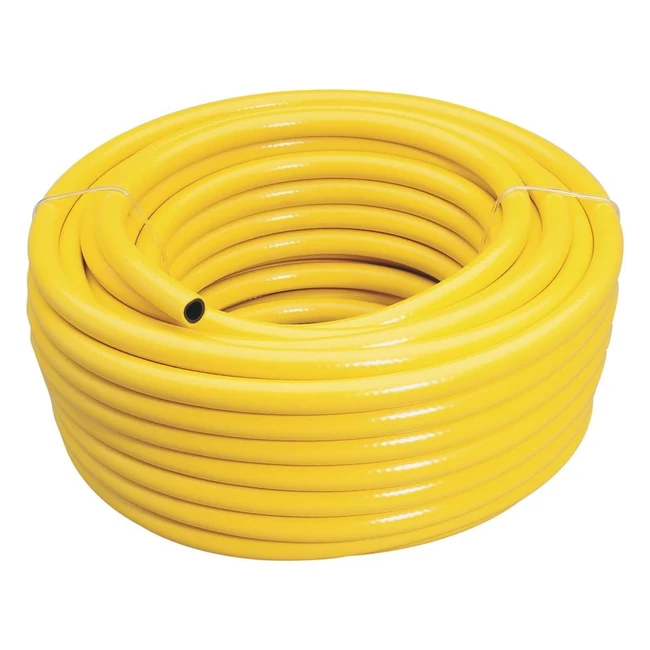 Tuyau d'arrosage jaune Draper 56314 - 30m, diamètre 12mm, renfort en fil de polyester