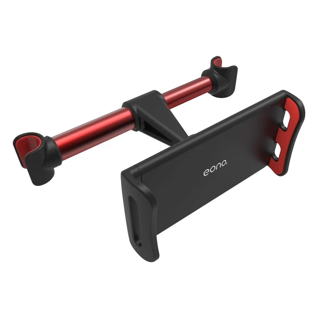 Supporto auto universale per tablet Eono - Rotazione 360° - Compatibile con iPad Pro, Air, Mini, iPhone e Samsung - Rosso