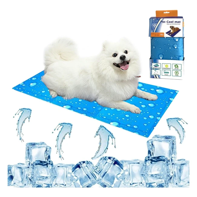 Alfombra Refrescante para Perros y Gatos 90x50cm - Auto Refrigerante, No Tóxica, Ideal para Verano