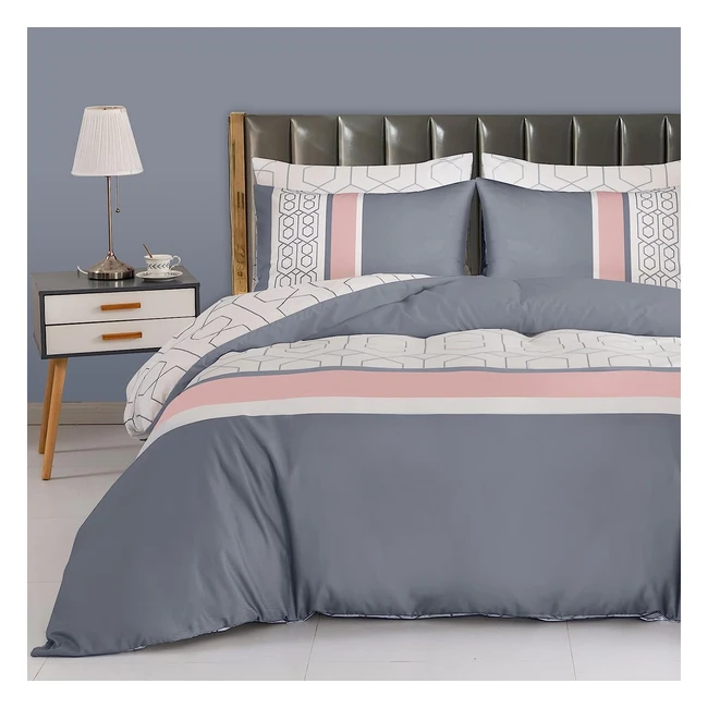 Pamposh Super King Duvet Cover Set - Ultra Soft Microfiber Bedding with Pillowcases - 220 x 260 cm