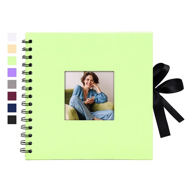 Album fotografico Vienrose fai da te con spirale, 40 pagine nere per scrapbooking, regalo di nozze, Natale, San Valentino e compleanno