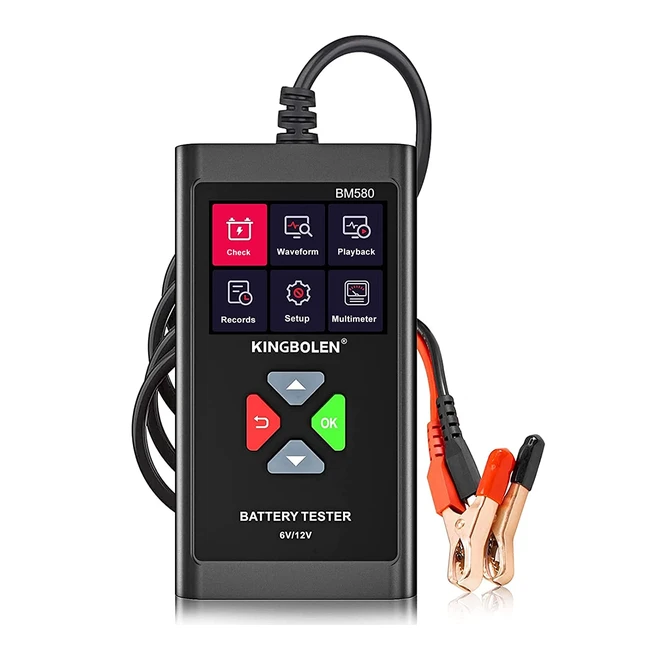 Testeur de batterie voiture BM580 - 12V 100-2000 CCA analyseur de batterie moto, SUV, bateau, ATV