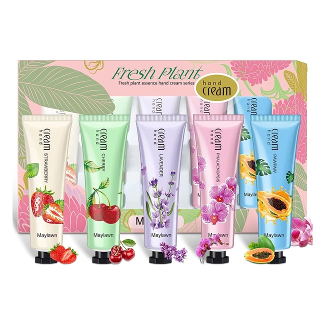 Maylawn Hand Cream Gift Set - 5 x 30ml Vegan Friendly & Cruelty-Free - Perfect for Birthday & Mother's Day Gifts