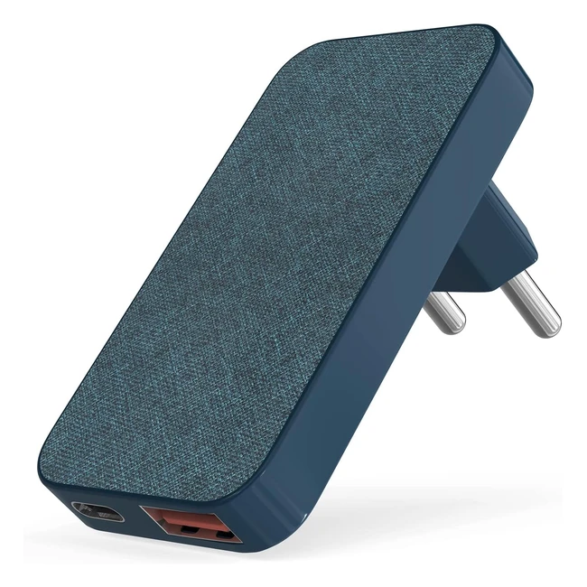 Caricatore USB C da muro Elexlinco 20W con 2 porte - Carica rapida PD Power Delivery e Quick Charge 3.0 per iPhone, iPad e altri dispositivi