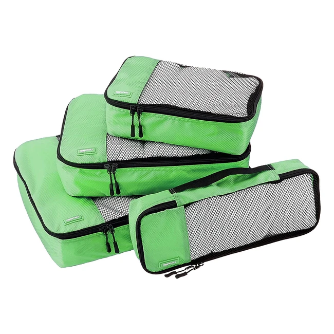 Amazon Basics Packtaschen Set mit doppelten Zips und Mesh-Top fr schnelles und