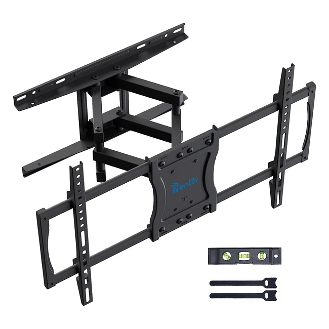 Rentliv Full Motion TV Wall Mount for 37-75 inch LED LCD OLED TVs up to 60kg | Swivel Articulating Arms | VESA 600x400mm