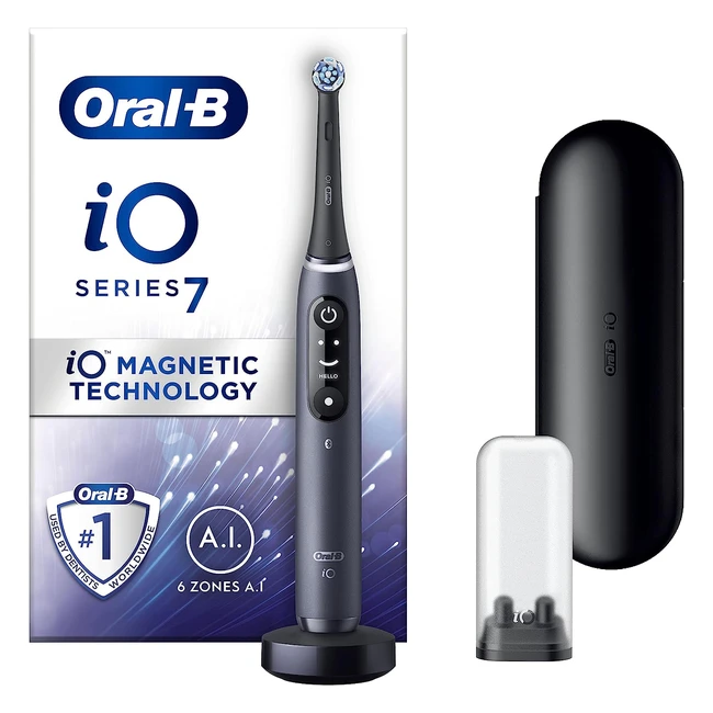 OralB IO7 Electric Toothbrush with Magnetic Technology - 5 Modes for Teeth White
