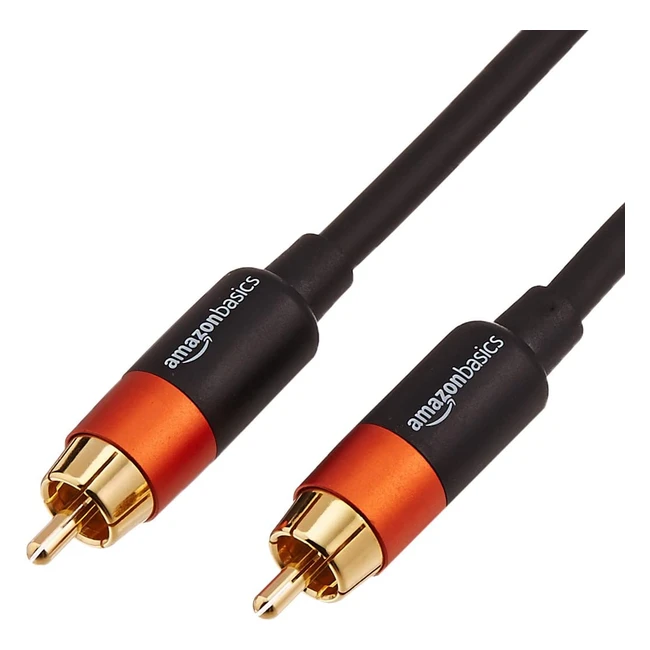 Amazon Basics Digital Audio Coaxial Cable 12m - Crystal Clear Sound & Corrosion Resistant