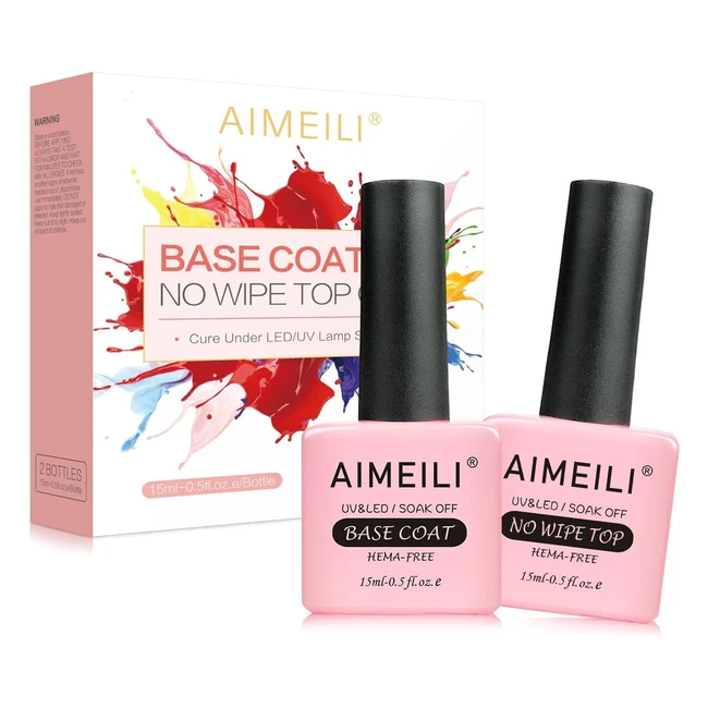 Kit de esmaltes semipermanentes para uñas en gel UV LED - AIMEILI 2x15ml