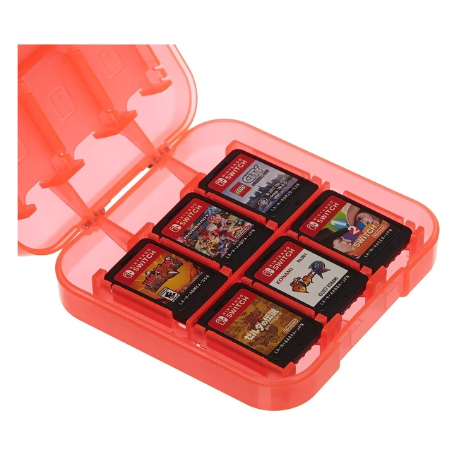 Nintendo Switch Spiele Aufbewahrungsbox | Platz für 24 Spiele | Amazon Basics