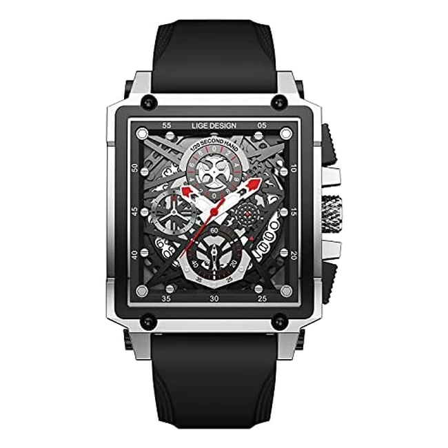 Reloj Deportivo Lige para Hombre - Cronógrafo Multifuncional Impermeable 30M