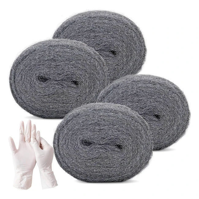 Steel Wool Mice Blocker Kit - Coarse Wire Wool, Work Gloves, Hardware Cloth - Stop Rats, Insects, Pests - 3m Roll