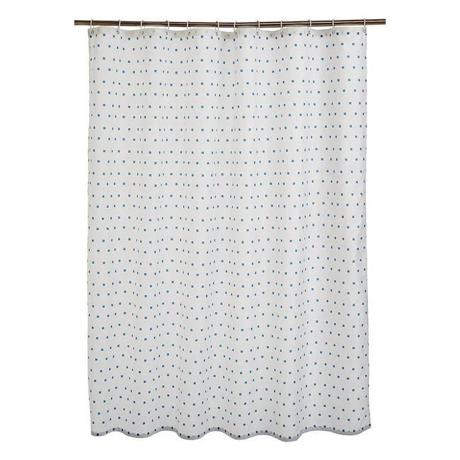 Amazon Basics Duschvorhang 180x200cm wasserabweisend schimmelresistent blau m
