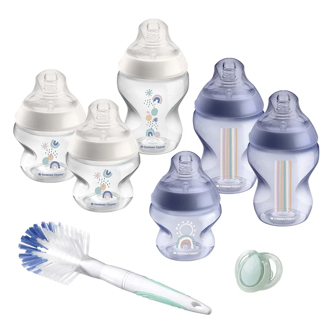 Tomme Tippee Closer to Nature Baby Bottle Starter Set - Breastlike Teat Anti-co