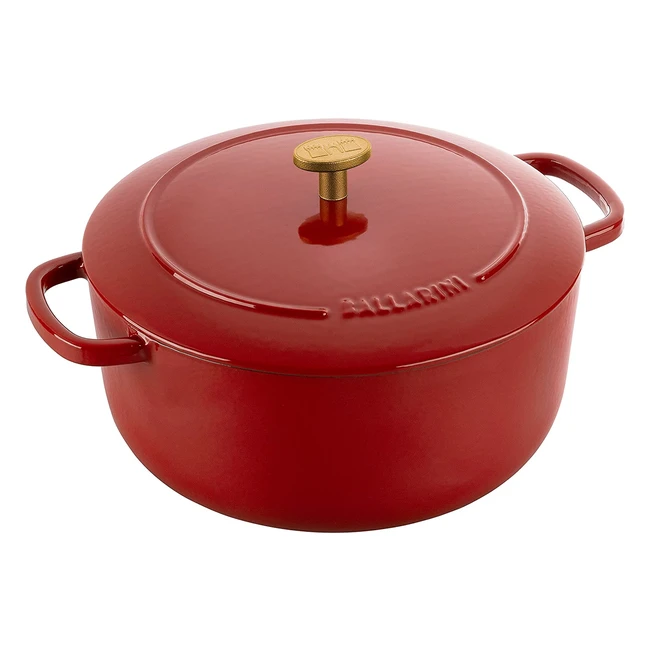 Ballarini Bellamonte Gusseisen Brter Topf 24 cm 40 L rot langlebig und rob