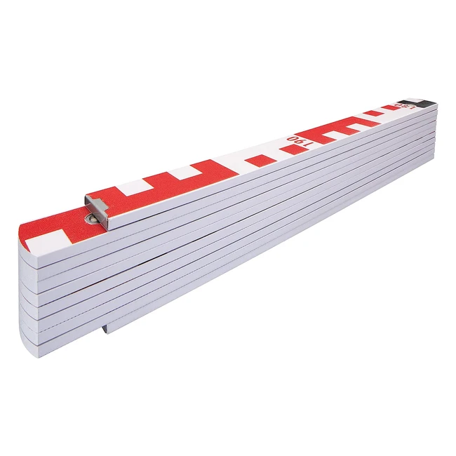 Metro Plegable Stabila 17927 de Madera de Haya con Graduación en Cm y Mm - 2m