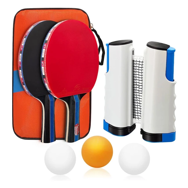 Ensemble de raquettes de pingpong de table Baozun avec 2 raquettes 3 balles fi