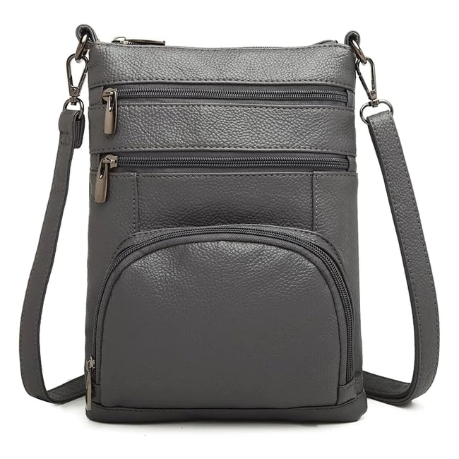 Miss Lulu RFID Blocking Crossbody Bag - Small Fashion PU Leather Organizer Satchel