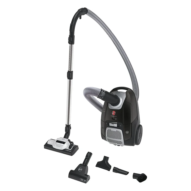 Hoover Henergy 500 Bodenstaubsauger - Leiser Staubsauger mit automatischem Beutelentsorgungssystem und EPA-Filter