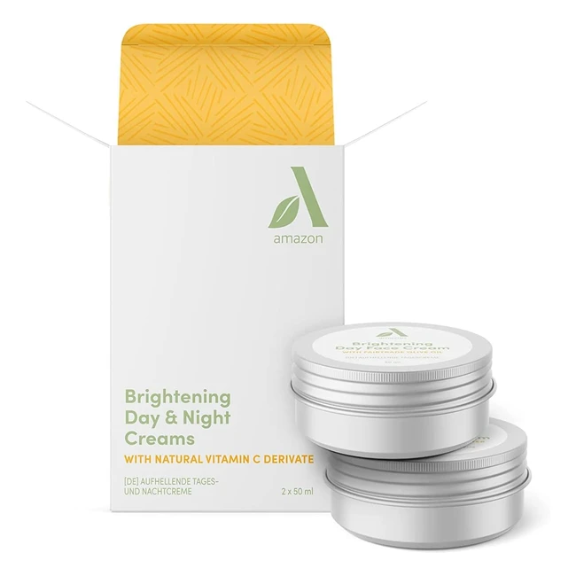 Brighten Your Skin with Amazon Aware Day & Night Cream Bundle - Vit C, Olive Oil, Shea Butter - 2x50ml