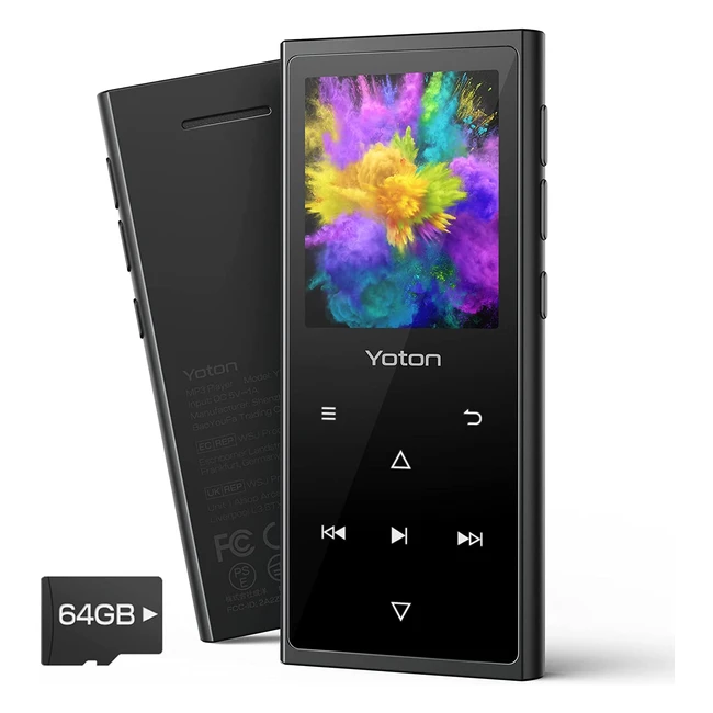 Lecteur MP3 Yoton 80 Go avec écran HD 1,8