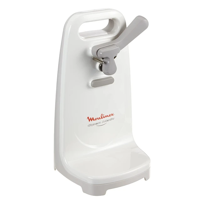 Moulinex DJJ152 Ouvre-Boîte Électrique Openmatic - Facile d'Ouverture - Molette Aimantée - 50W Blanc