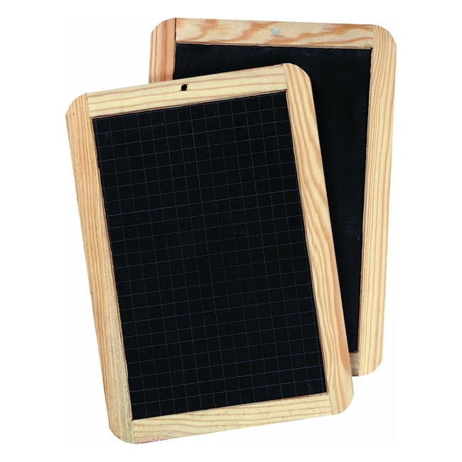 Tableau en ardoise Giotto 18x26cm avec cadre en bois - Idal pour dessiner et 