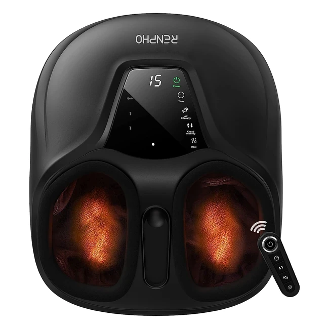 Masajeador de pies Renpho Shiatsu con calor y amasamiento profundo - alivia el cansancio y la fascitis plantar